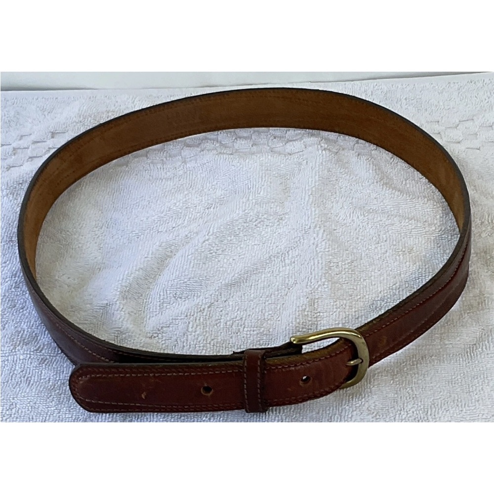 Vintage Liberty House Harness Oil Tanned Leather Brown Belt Size 36/90 Made-USA